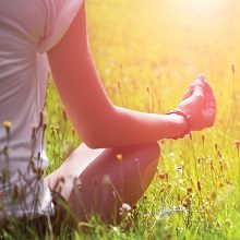 woman meditating