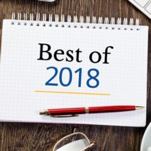 Image of notebook with text reading "best of 2018"