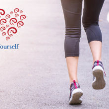 Woman running - love yourself