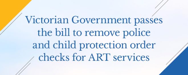 Blog article image. Heading: Victorian Government passes the bill to remove police and child protection order checks