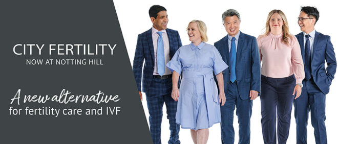Team of fertility specialists City Fertility Notting Hill clinic page banner