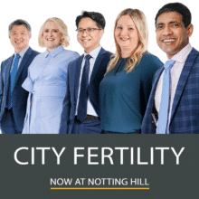 Group of fertility specialists standing - City Fertility Notting Hill blog image